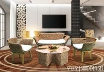 Vietnam living room rattan furniture sets