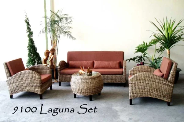 Italy rattan living room set