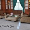 Singapore rattan living room sets 9124 Panda Set 100x100