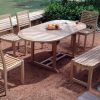 CDS 05 Cadiz With Oval Table And Backless Bench Set 100x100