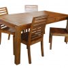 Dili Dining Set Wooden Leg 100x100