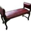 Hamburg bench Red Leather — Piguno Hospitality