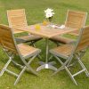 Marrina Side Chair And Brasco Square Table 100x100