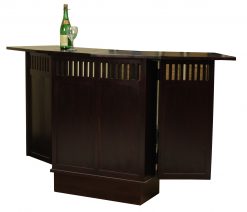 Mexican Bar Table- folded doors book racks