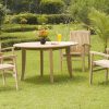 NJS 05 New Java 4 Chairs Round Table Set 100x100