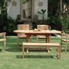 NJS 07 New Java Oval Ext Table With Backless Bench 4ft Set 100x100