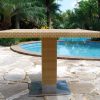 Gaziantep table furniture SFP02 Pasadena Table Synthetic Rattan Stainless Steel 75x100x100 100x100