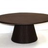 Alanya table furniture SFP02 Peninsula Round Table Synthetic Rattan 60x130x130 100x100