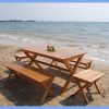 Walker Dining Table Walker Bench Set 100x100