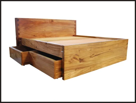 Magelang bed with drawer