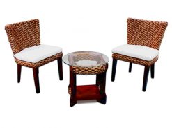 Krescent rattan living set