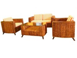 Fuji rattan living set