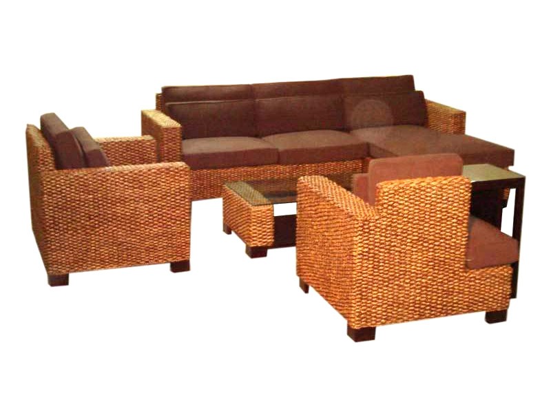 Lucia rattan living set