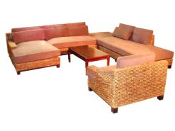 Lucky Corner rattan living set