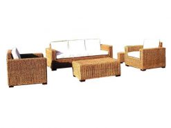 Javier rattan living set