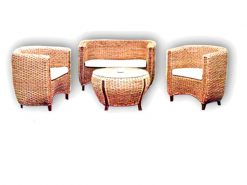 Celebes rattan living set