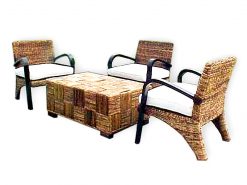 Zeta rattan living set