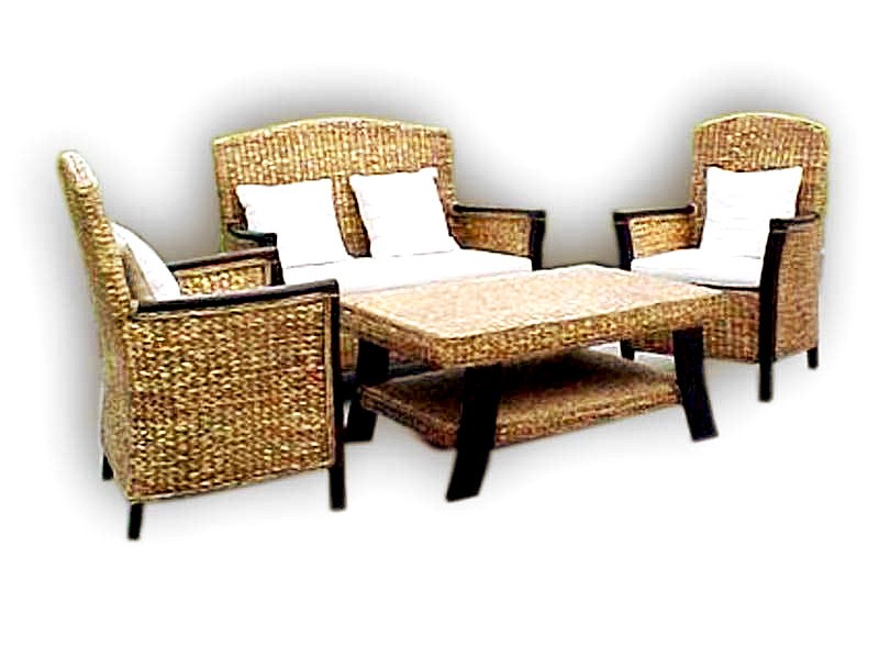 Roberto rattan living set