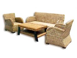 Miguel rattan living set