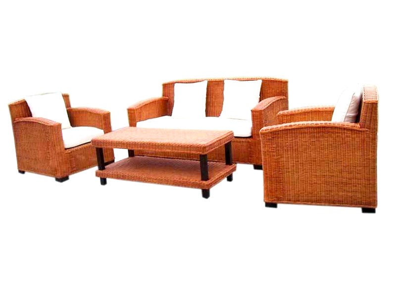 Rosanna rattan living set with 2