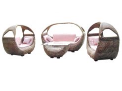 Boat rattan living set