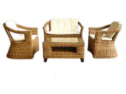 Metta rattan living set