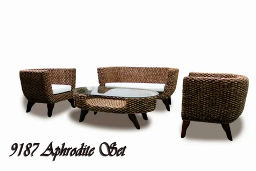 Aphrodite rattan living set