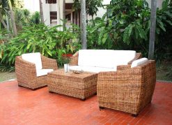 Monaco rattan living set