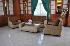 Panda rattan living set