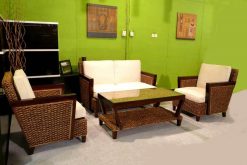 Quincy rattan living set