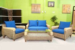 Sergio rattan living set