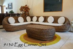 Egg Corner rattan living set