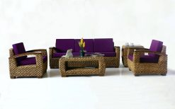 Melbourne rattan living set