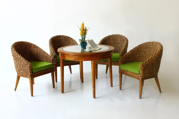 Alberta rattan dining set
