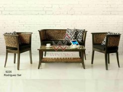 Rodrigues rattan living set