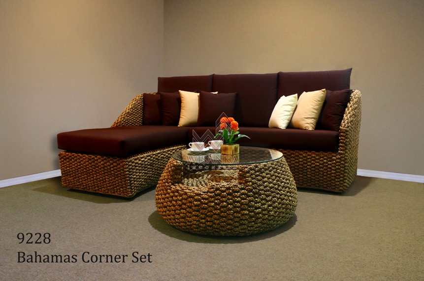 Bahamas Corner rattan living set