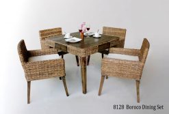 Boroco rattan dining set