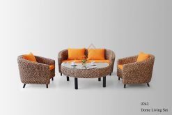 Dome rattan living set