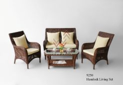 Hemlock rattan living set