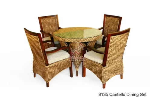 Cantello rattan dining set