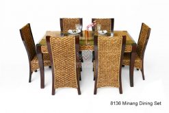 Minang rattan dining set