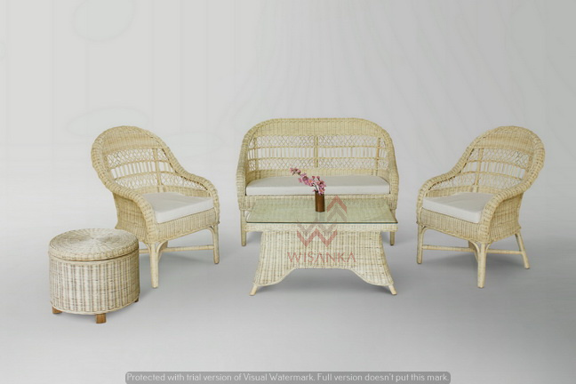 Torino rattan living set