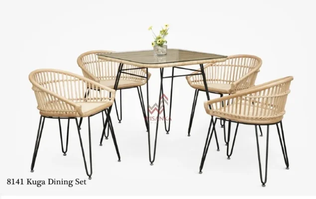 Kuga rattan dining set