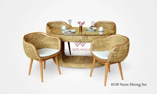Naria rattan dining set