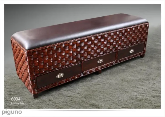 Melina Rattan Bench