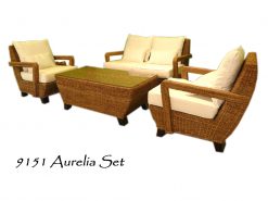 Aurelia rattan living set