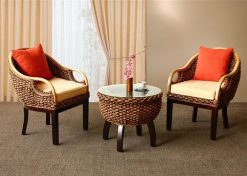 Calmar rattan living set
