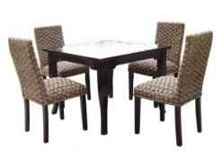 Monica Seagrass rattan dining set