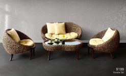 Noodie rattan living set
