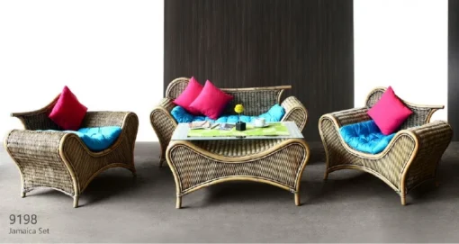 Jamaica rattan living set